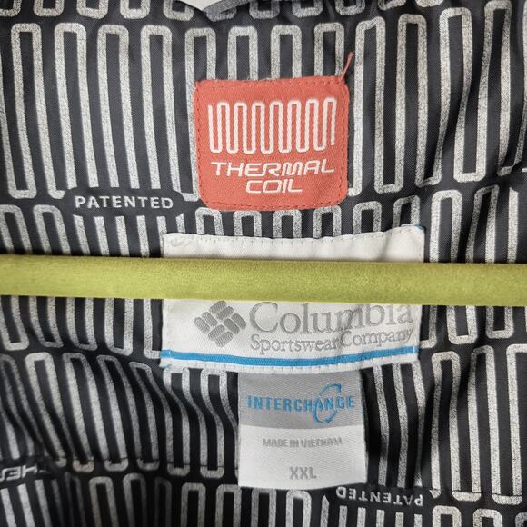 New Columbia Thermal Coil Jacket Zip Hooded Men Size XXL Gray Winter Coat Defect - Picture 4 of 10